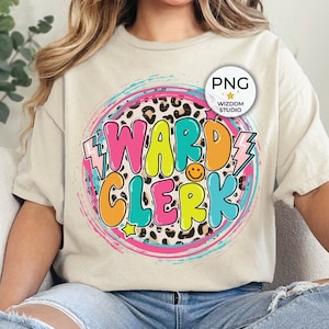 Ward Clerk PNG Image, Leopard Lightning Bolt Clerk Design, Sublimation Designs Downloads, PNG File