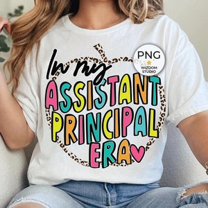 In My Assistant Principal Era PNG Image, Teacher Apple Back To School Design, Sublimation Designs Downloads, PNG File
