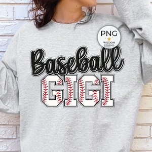 Imagen PNG de Gigi de béisbol, diseño de letras de béisbol, descargas de diseños de sublimación, archivo PNG