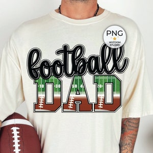 Imagen PNG de papá de fútbol, diseño de letras de campo de fútbol, descargas de diseños de sublimación, archivo PNG