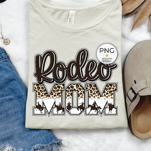 Rodeo Mom PNG Image, Rodeo Leopard Western Brown Design, Sublimation Designs Downloads, PNG File