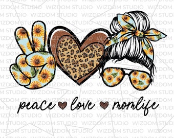 Free Free 325 Peace Love Momlife Svg SVG PNG EPS DXF File