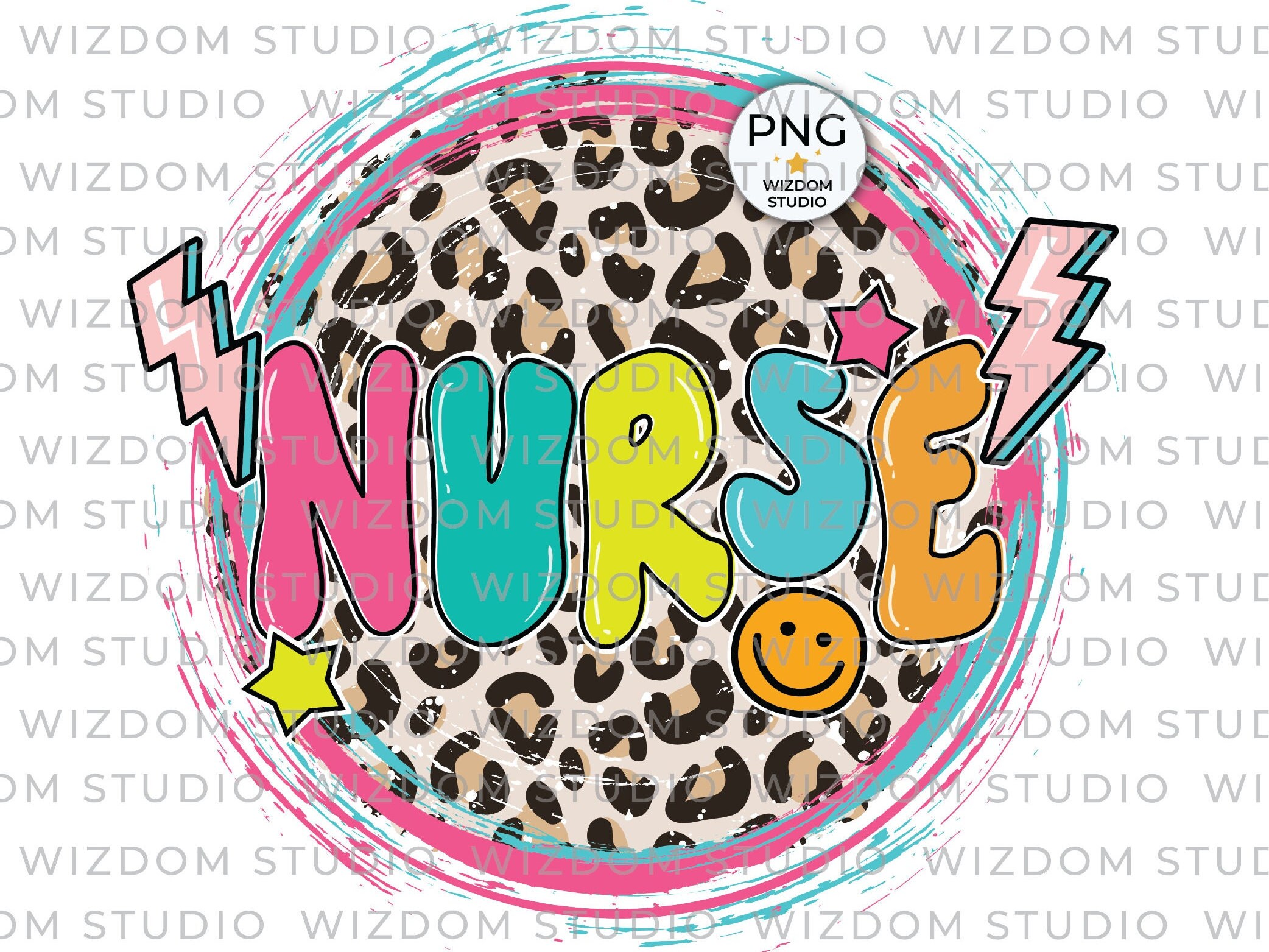 Nurse PNG Image, Lightning Bolt Nurse Design, Sublimation Designs ...