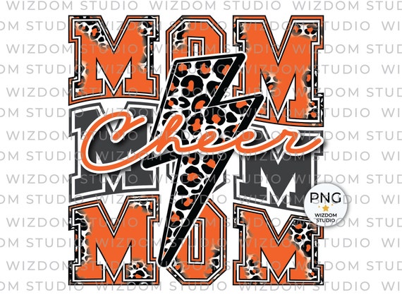 Cheer Mom Lightning Bolt Graphic Tee - Eagles main image 1