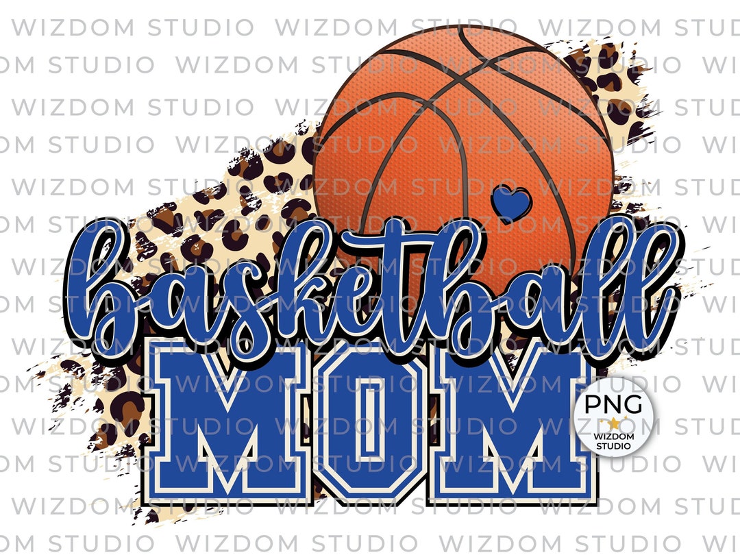 Basketball Mom PNG Image Basketball Leopard Blue Design - Etsy
