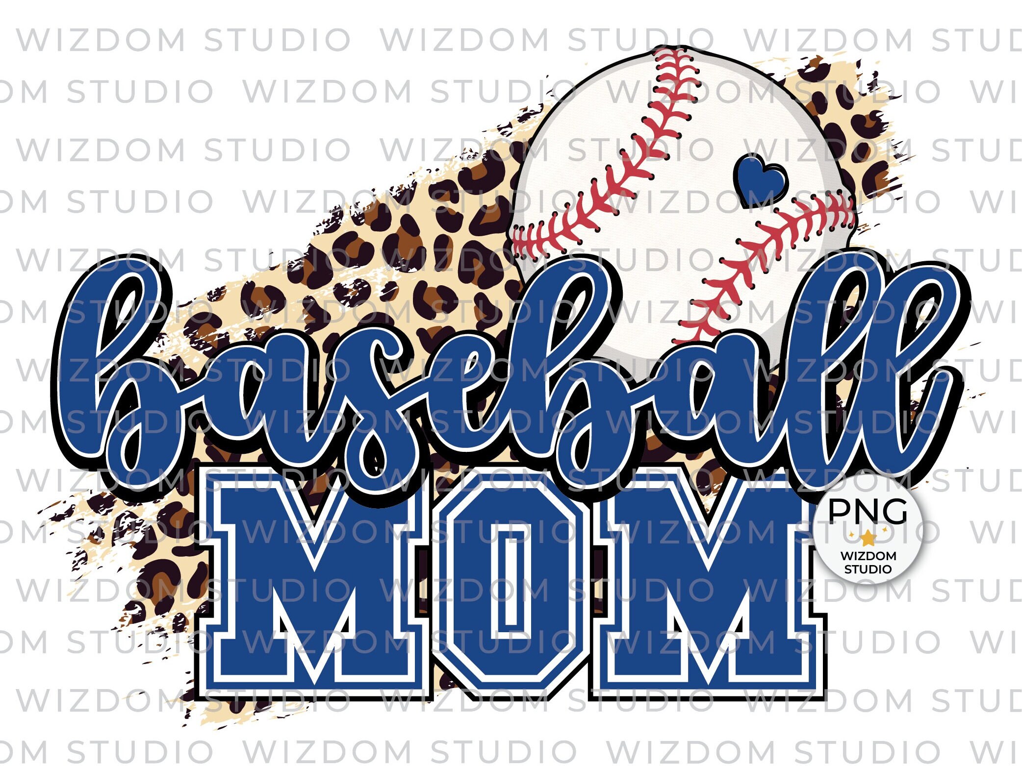 Cute Baseball Mom Leopard Print Mothers Day Happy Mother's D - Inspire  Uplift