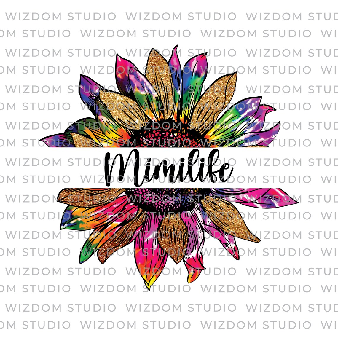Download Mimilife Sunflower Tie Dye Mother Day Sublimation Designs ...