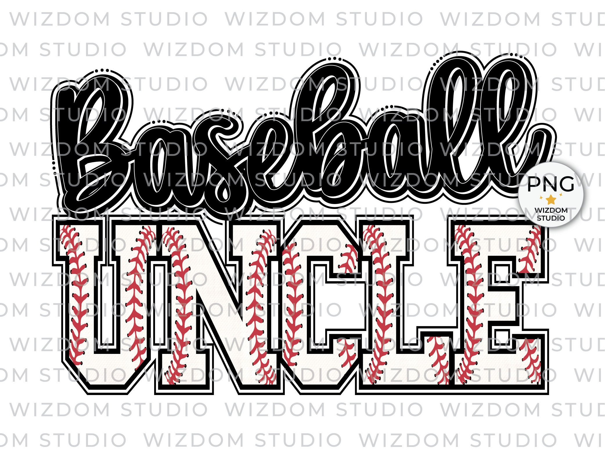 Uncle Baseball Baseball Uncle PNG Image, Baseball Black Design, Sublimation Designs ...