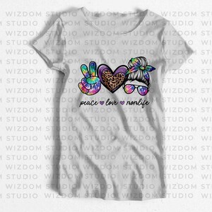 Peace Love Momlife PNG Image, Tie Dye Leopard Summer Design ...