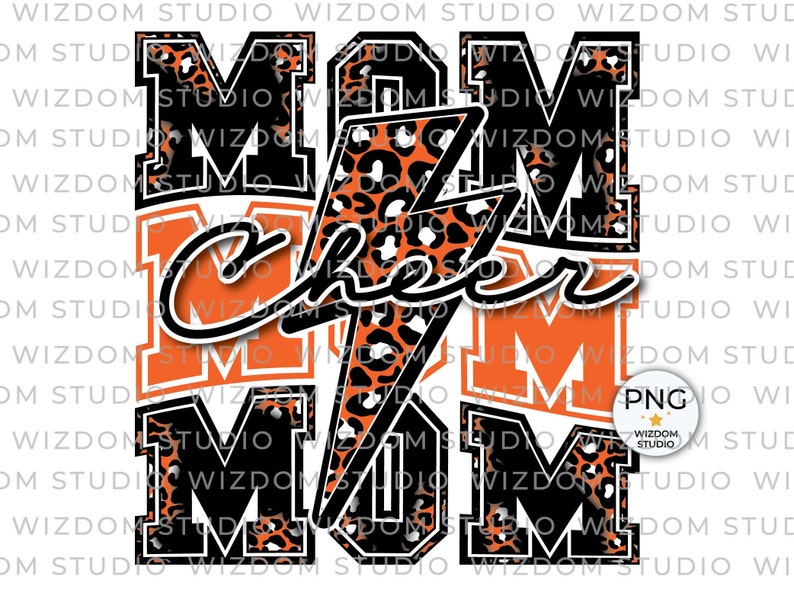 Cheer Mom Lightning Bolt Graphic Tee - Bulldogs main image 1