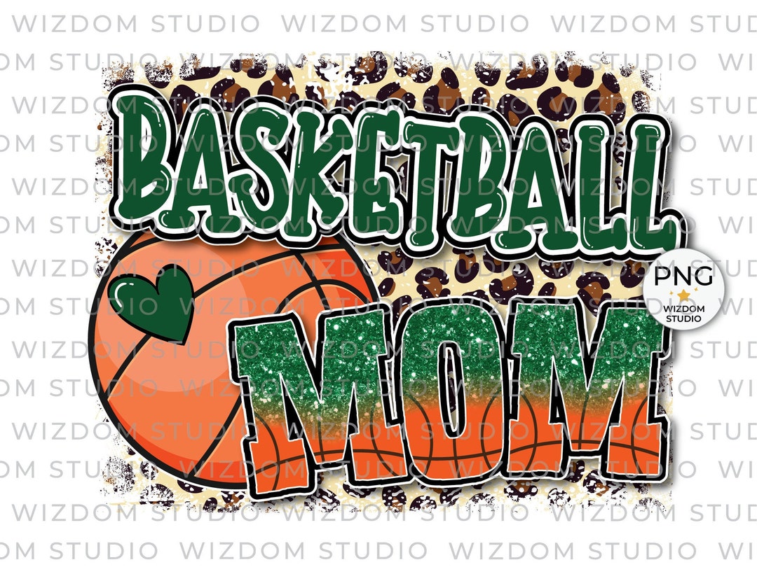 Basketball Mom PNG Image Basketball Leopard Green Design - Etsy