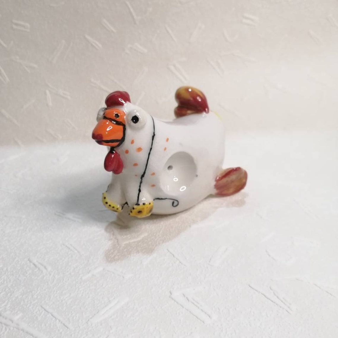 Chicken Pipe Funny Chicken Pipe Ceramic Pipe Gift Pipe - Etsy
