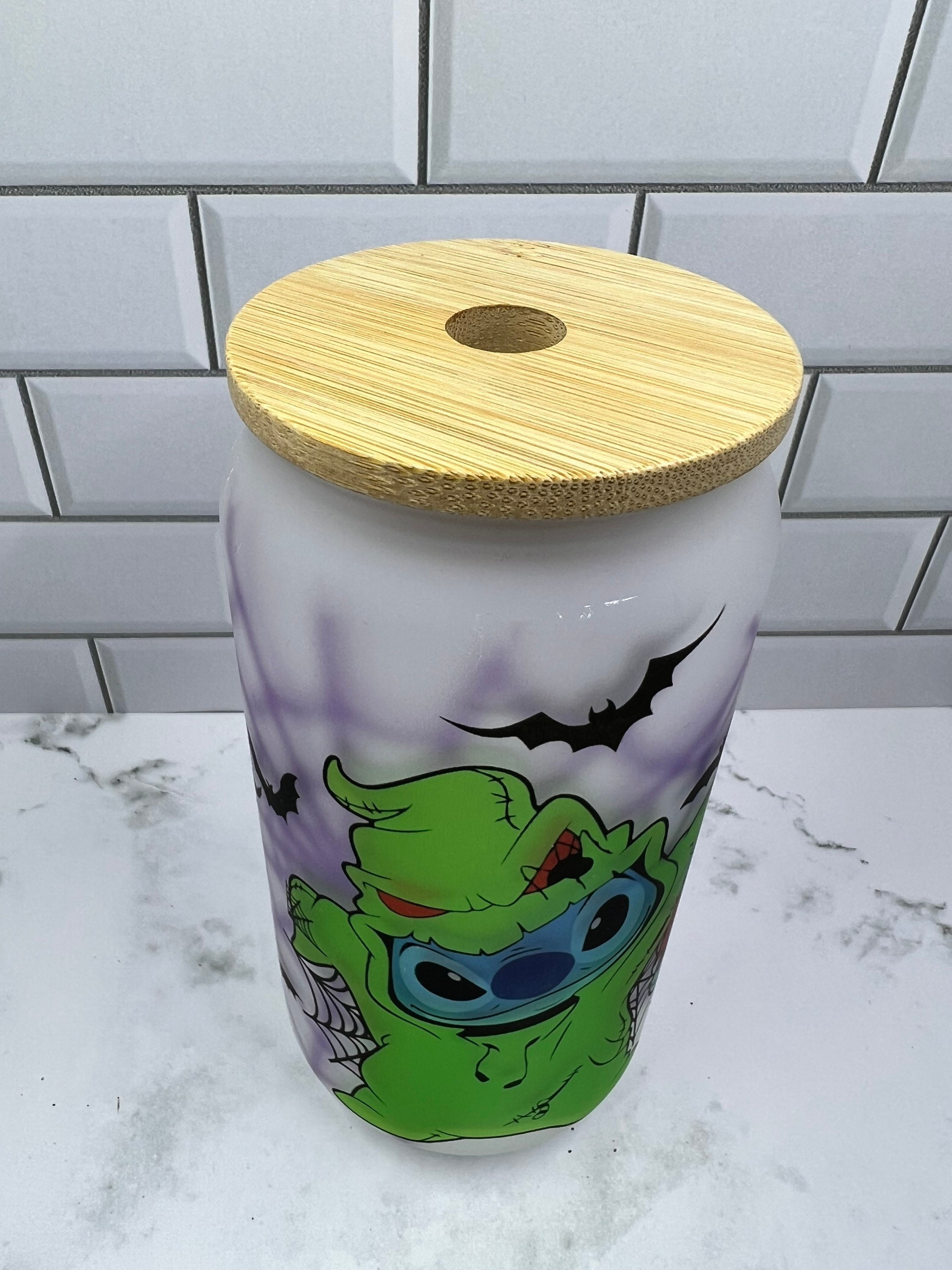 Stitch in Oogie Boogie Costume 18oz Sublimated Frosted Glass Etsy