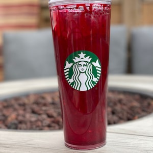 Fake Blood Snowglobe Tumbler Starbuck Halloween Cup Scary Movies Horror Cup Cold Cup Venti 24 fl oz Red Liquid Fake Cosplay Red Drip Custom