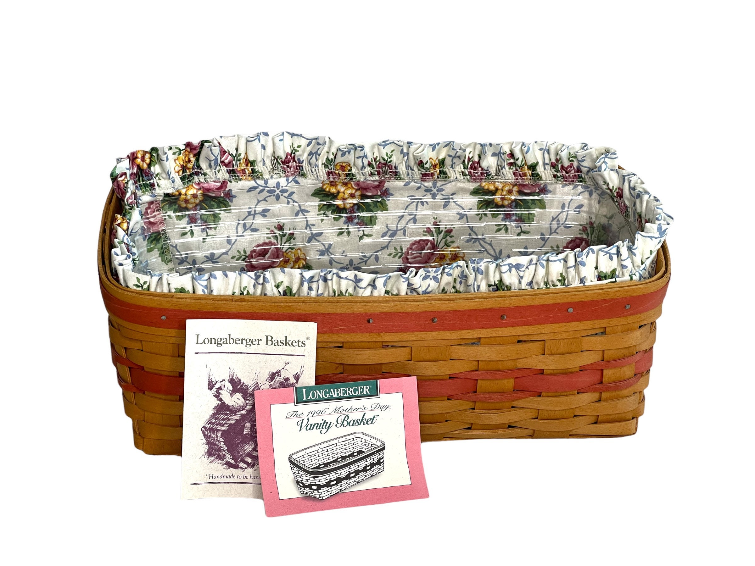 Vintage Longaberger Basket/mother's Day Vanity Basket/1996/gift