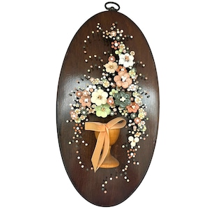 Wood Nail flower art wall bouquet decor/cottagecore/ floral decor/bedroom decor/ vintage home accent/Pauline Owens/grandmacore
