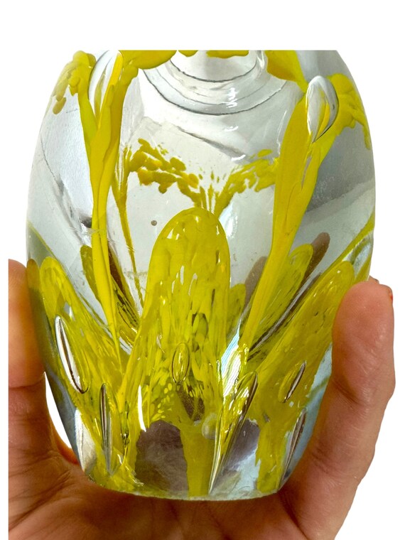 Hand blown Art Glass dresser bottle /victor Zimme… - image 7