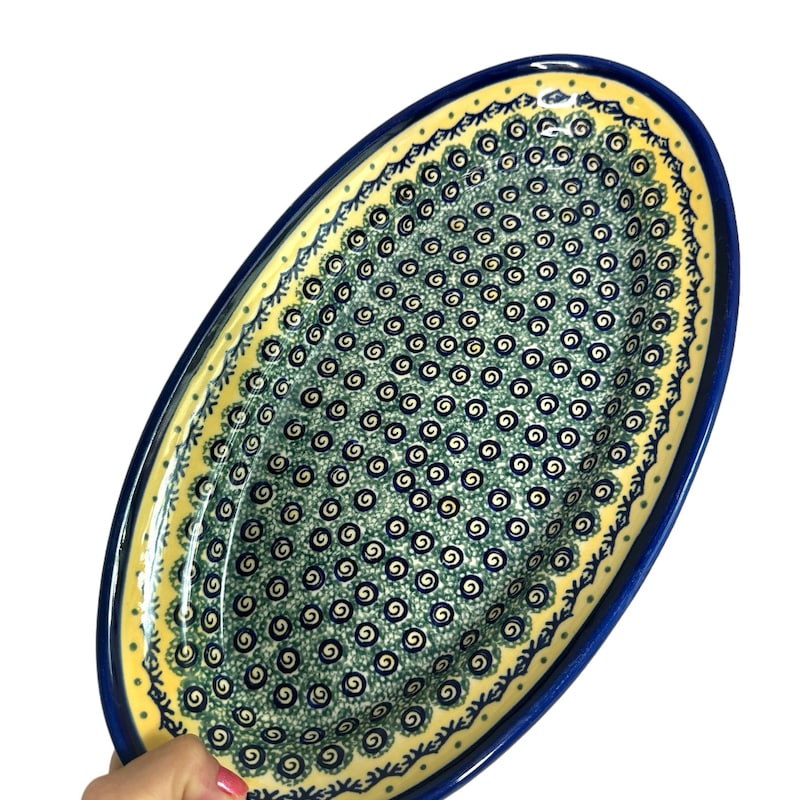 Platter Oval Bee Toile main image 1
