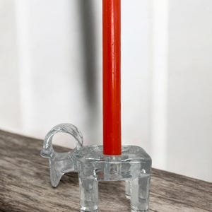 Kosta Boda Glass Julbock Goat Ram Bertil Vallien Candlestick Holder/swedish glass/scandanavian glass