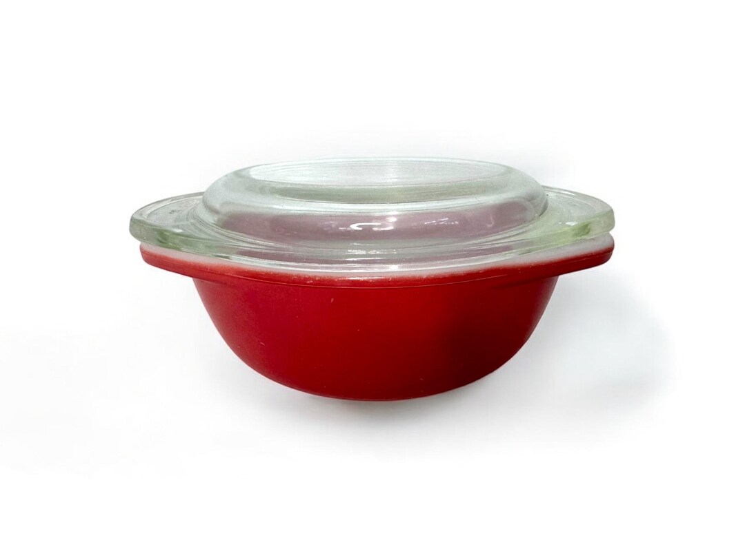 Vintage Pyrex 080 Pink With Lid Flamingo Red, Flamingo Pink, Small ...