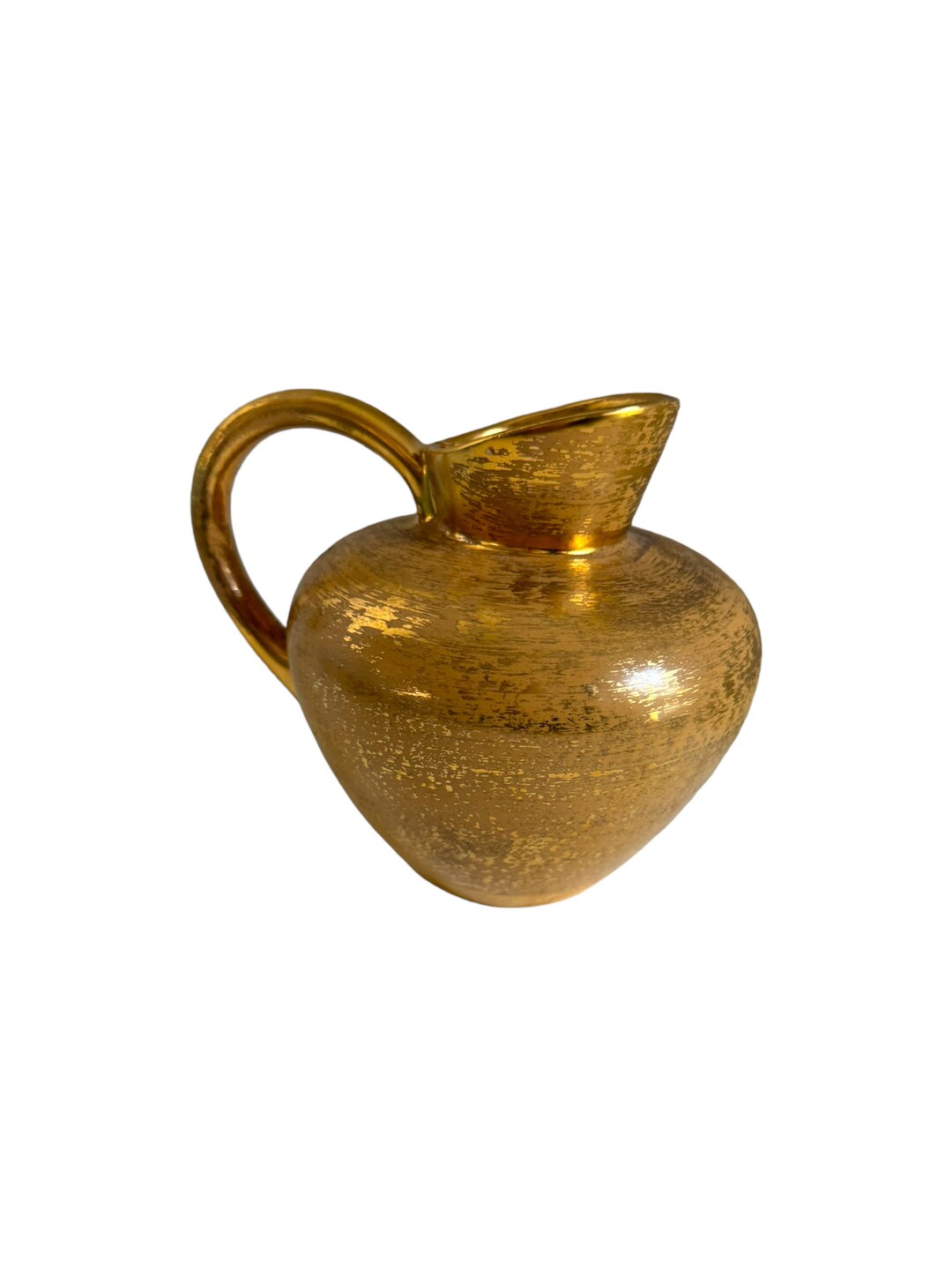 Vintage 1960s Stangl Pottery Pitcher /22kt Gold/hand Painted Etsy