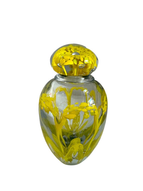 Hand blown Art Glass dresser bottle /victor Zimme… - image 6