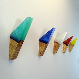 Epoxy Hook, Coat Rack Wall Mounted, Unique Towel Rack, Coat Rack, Hat Rack, Coat Hanger, Towel Hanger, Hat Hook, Coat Hooks, Towel Hook