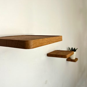 Floating Wood Shelves, Plant Shelf image 2