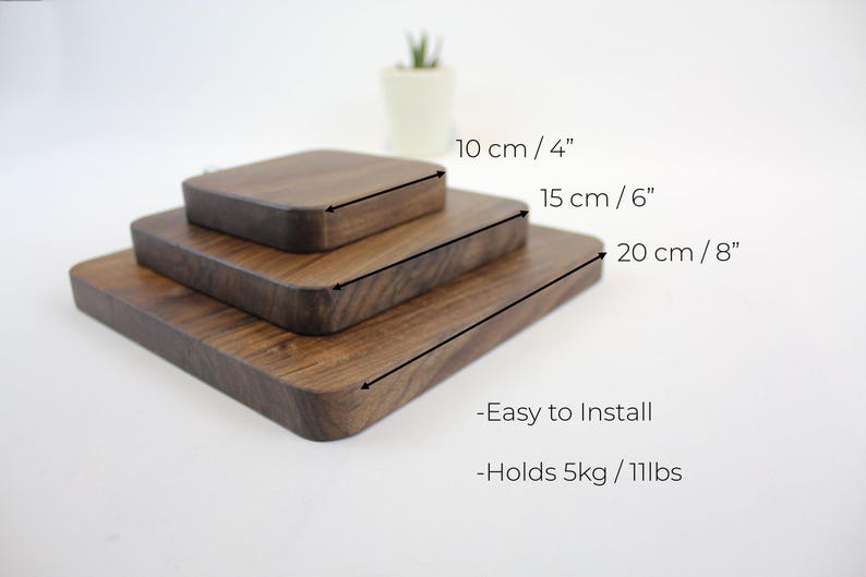 wooden shelves