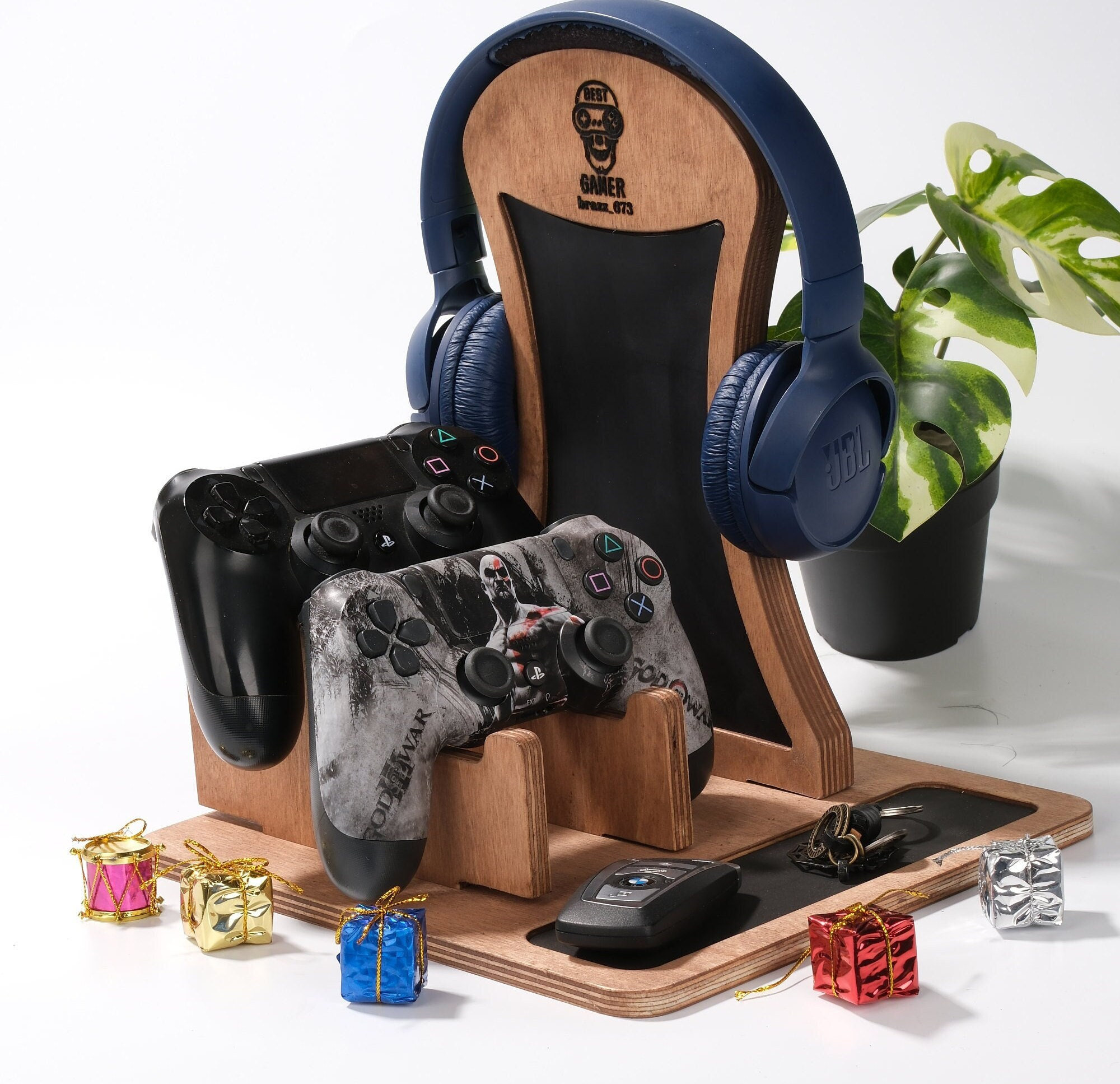 Personalized Controller Holder, Personalized Gift , Controller Stand, Headphone and Controller Stand, Headphone Stand, Headphone Holder