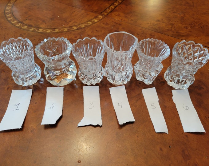 Vintage Crystal Toothpick Holders Etsy