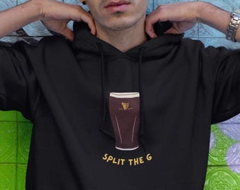 Split The G ギネスパーカー、ユニセックス ヘビーブレンドスウェットシャツ