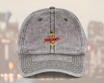 Malort Hat, Chicago Handshake Embroidered Cap, Unisex Chitown Illinois Gift