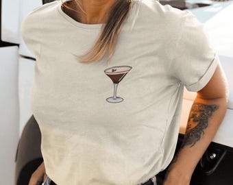 Camiseta Espresso Martini, Camiseta de cóctel, Camiseta para brunch, Amante del Martini, Espresso, Camiseta unisex para hombre y mujer