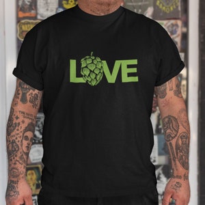 Camisa Love Hops, camisa de cerveza, amante de la cerveza artesanal, regalo de cerveza, camiseta para beber, camiseta unisex para hombres y mujeres