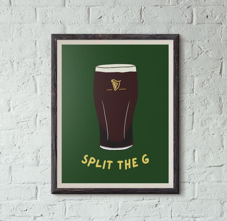 Guinness Split The G Poster