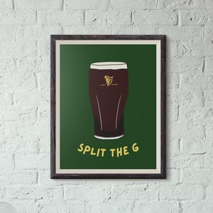 Guinness Split The G Poster