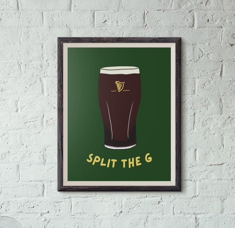 Guinness Split The G Poster