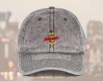 Malort Vintage Hat, Chicago Handshake Embroidered Cap, Unisex Chitown Illinois Gift
