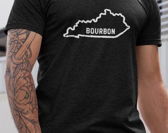 Kentucky Bourbon Tee, Whiskey Lover Gift, Graphic Tee, KY Tee, Whisky Tshirt, Cocktail Tee