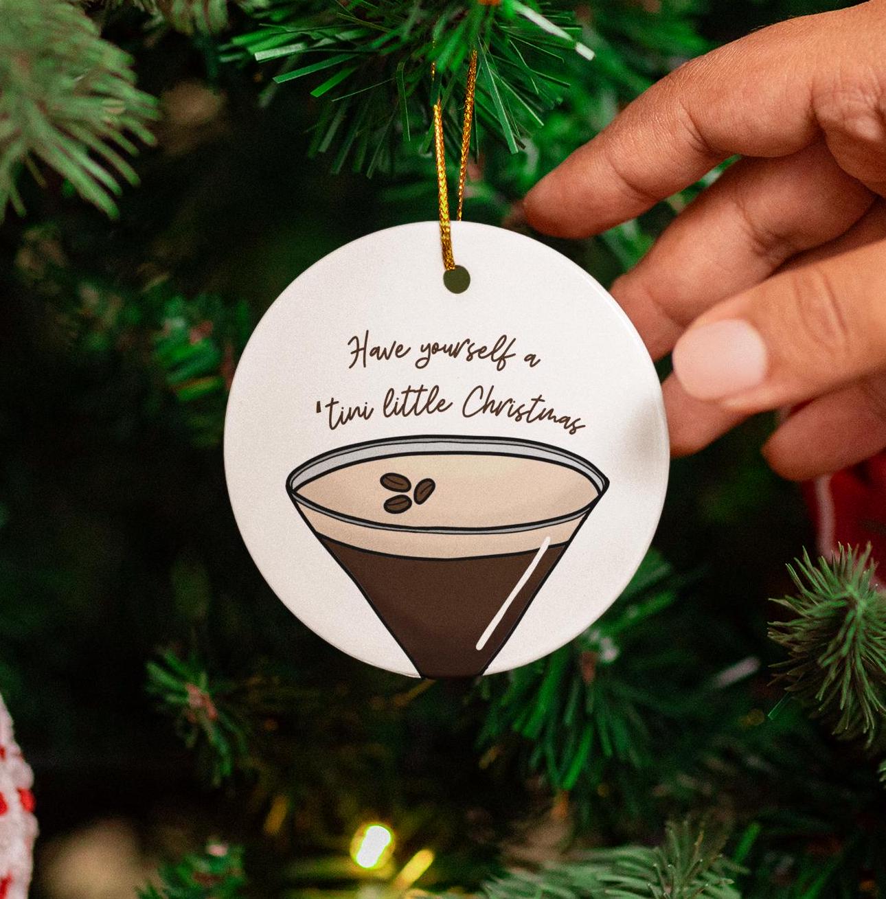 Espresso Martini Ornament Laser SVG File, Drinks Ornament, Espresso