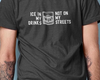 Camiseta de cóctel de whisky anti-ICE, camiseta de justicia social, camiseta activista, ropa de protesta, abolición de ICE
