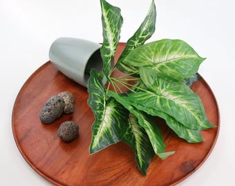 Konstgjord Syngonium pilspetsblad | Högkvalitativ dekorativ växt för vaser, arrangemang och gör-det-själv-projekt
