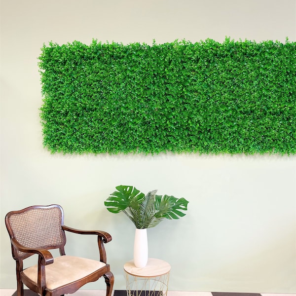 Panneau végétal fait main « GRASGUM » à base de plantes artificielles Realtouch de haute qualité | Mur végétal 3D/mur de mousse/panneaux muraux/art mural/plante d’art
