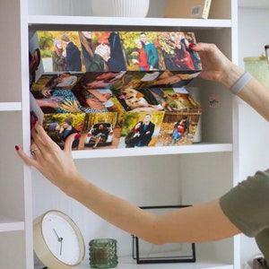 Creative 48 photo Maxi cube 7.87 inches, Unique Gift, Photo gifts, gift for kids, photo album, birthday present, Folding magic cube gift