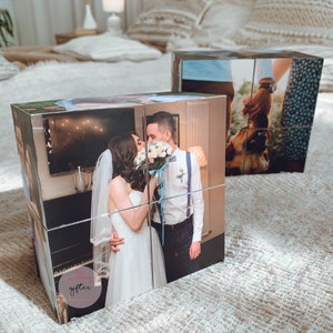 Creative photo cube,wedding gift, gift for her, photo gifts ,personalized gift,photo album,anniversary gift,birthday gift,Folding magic cube