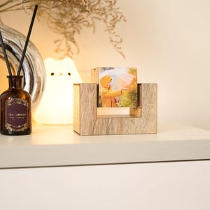 Infinity photo cube, magic photo cubes, wooden photo cubes, spinning photo cube, photo centerpiece idea, photo gift, uniq picture frame