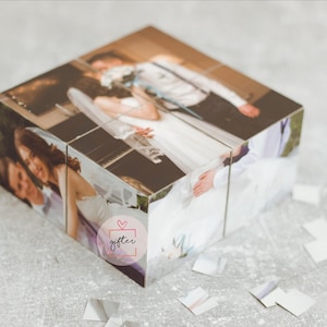 Creative photo cube,wedding gift, gift for her, photo gifts ,personalized gift,photo album,anniversary gift,birthday gift,Folding magic cube