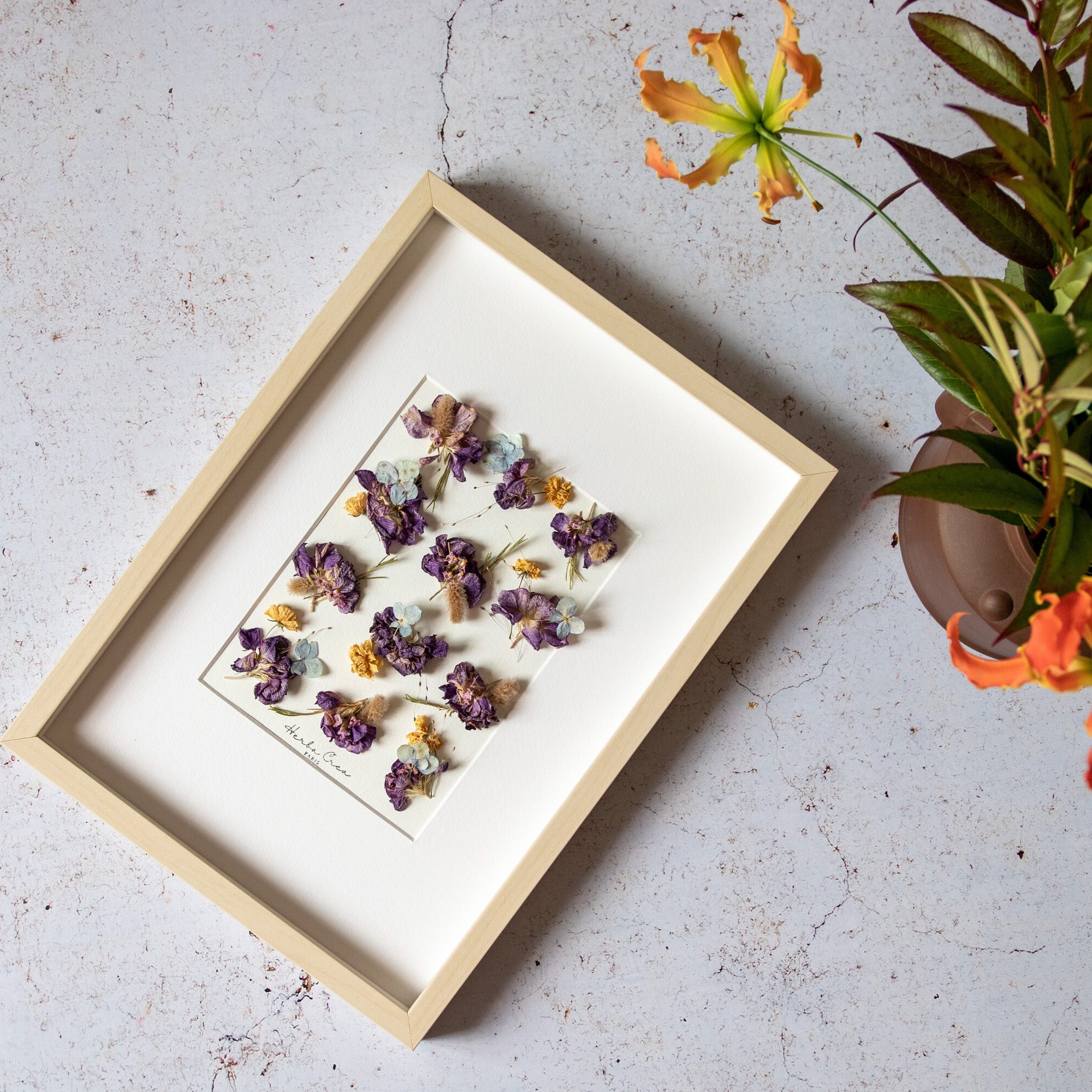 Cadre Floral 3D Petit Bouquet