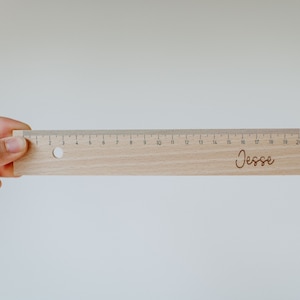 Holzlineal personalisiert